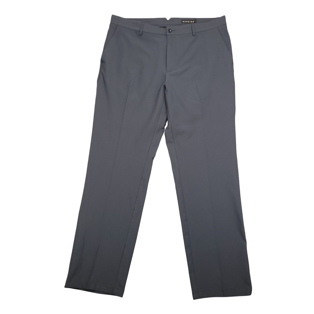 DUNNING Everbest Golf‎ Pants Mens 38x32 Gray Performance Stretch Chinos